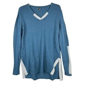 Smartwool Shadow Pine Tunic Sweater in Deep Marlin Heather Merino Wool Size L